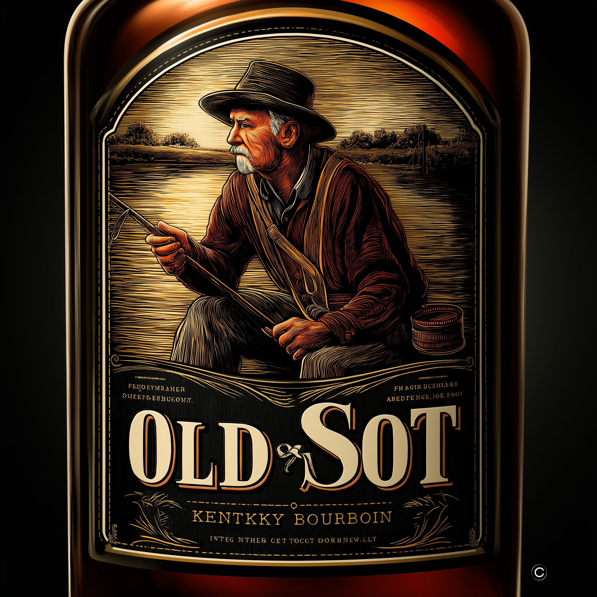 The Angler's Reserve label art