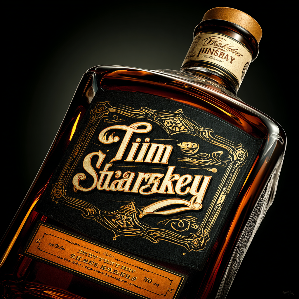 Personalized Old Sot bottle with engraved name